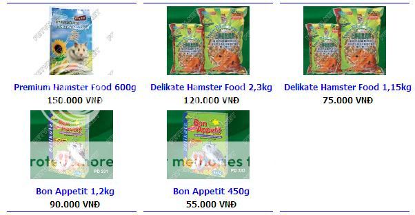 Tân Phú Shop hamster thức ăn vật dụn