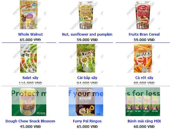 Tân Phú Shop hamster thức ăn vật dụn