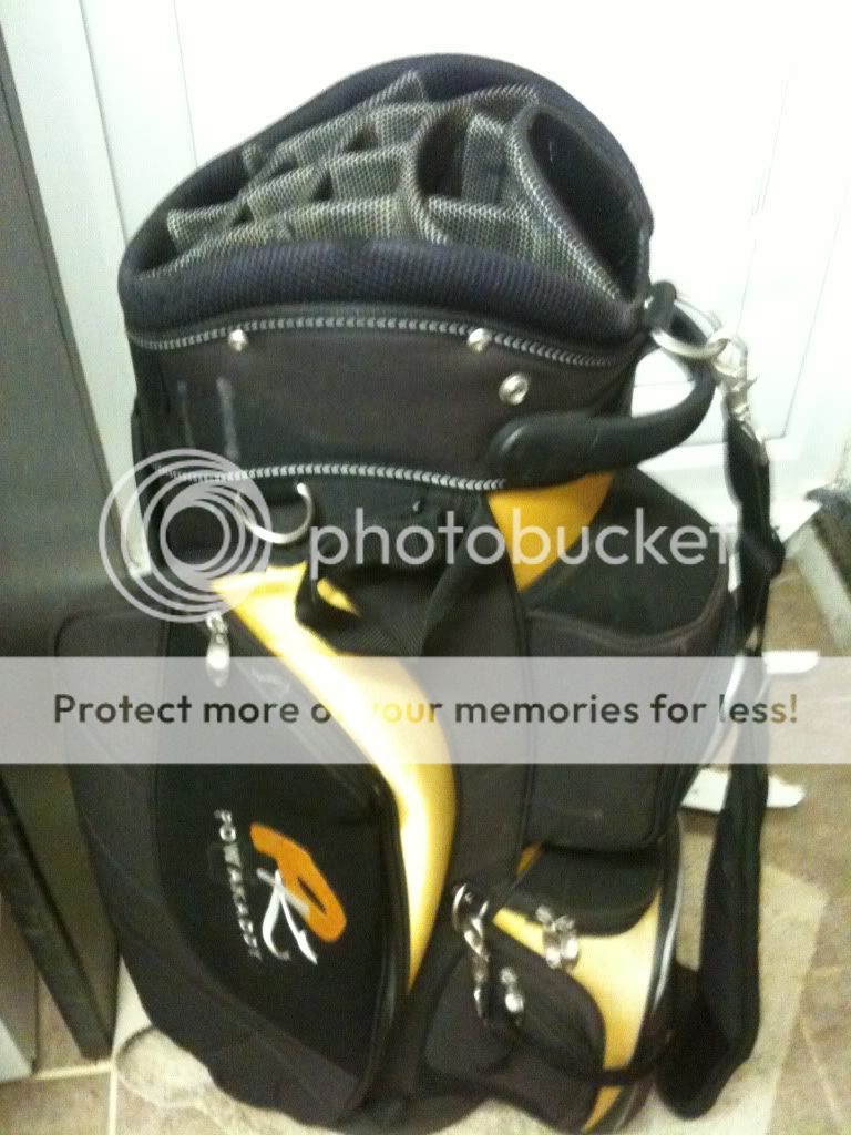 W Midlands Power caddy golf bag used twice sale or swap for snakes